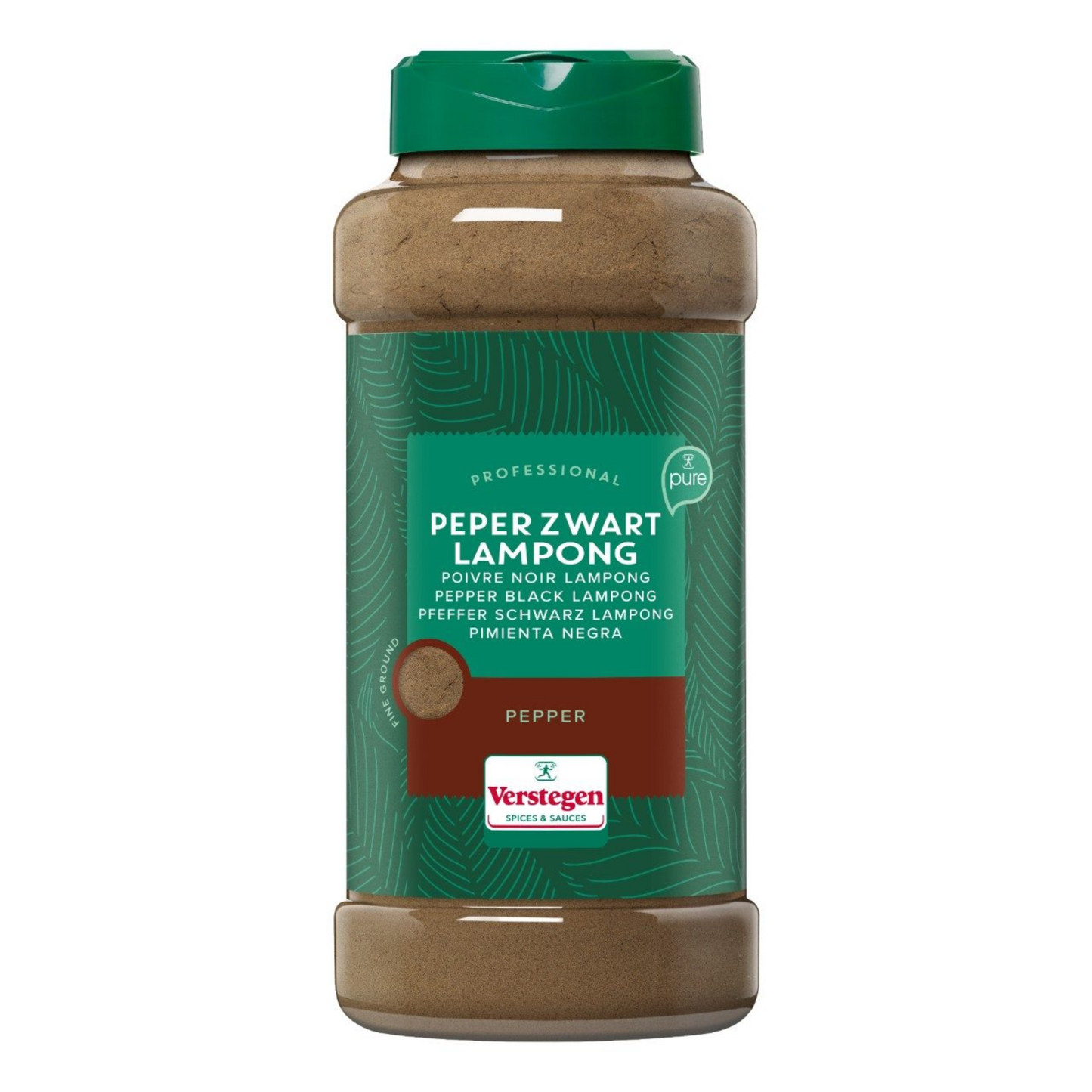 Pimienta Verstegen negra lampong molida (475gr)