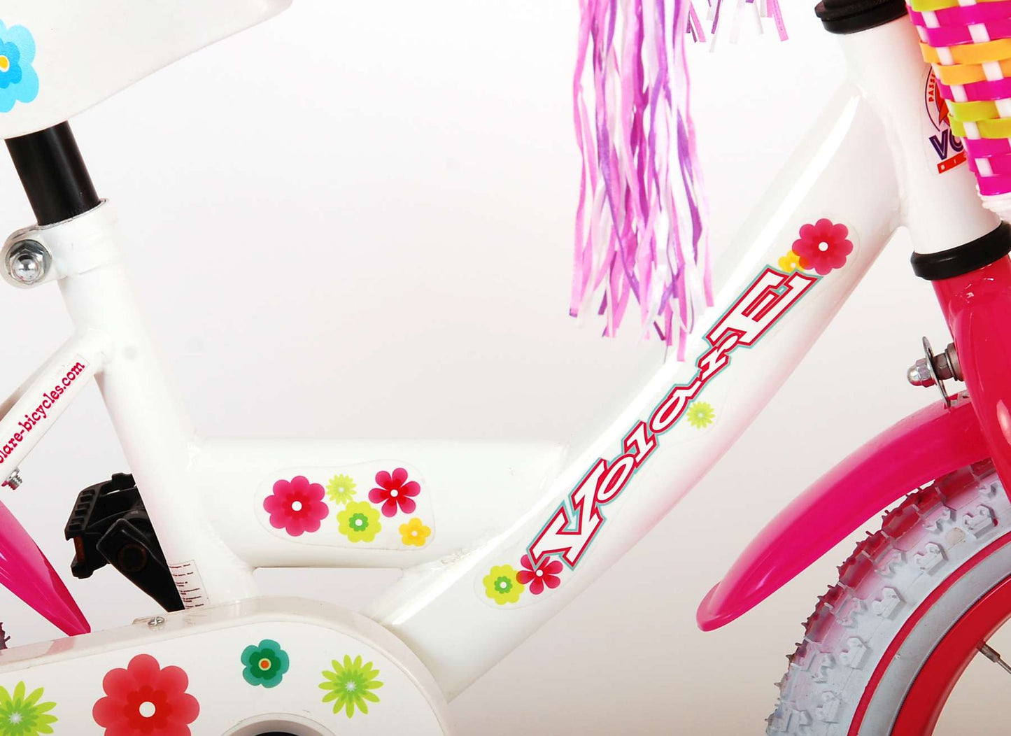 Bicycle per bambini di Vlatare Ashley - Girls - 14 pollici - Bianco - 95% assemblato