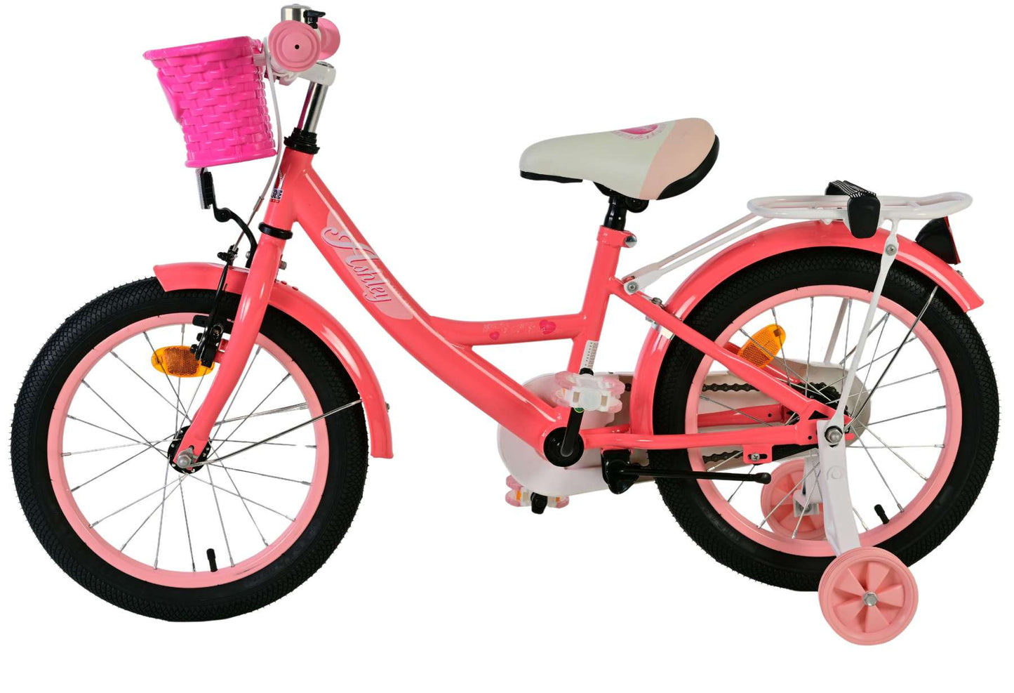 Bicicletta per bambini Volare Ashley - ragazze - 16 pollici - rosa rossa