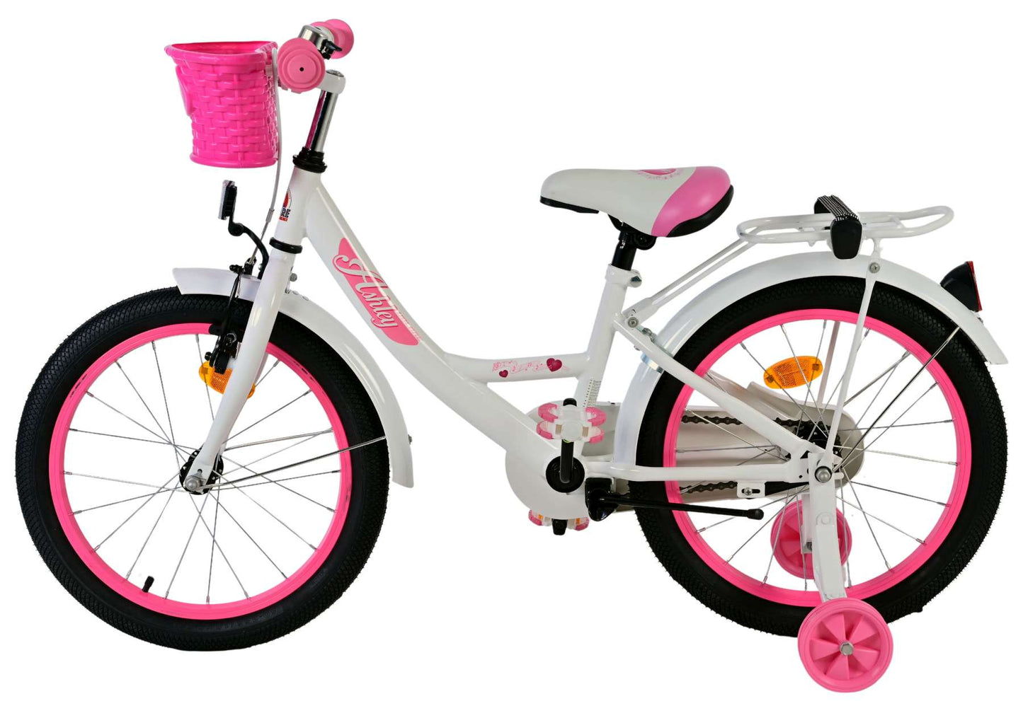 Bicicleta para niños Volare ashley - niñas - 18 pulgadas - blanca