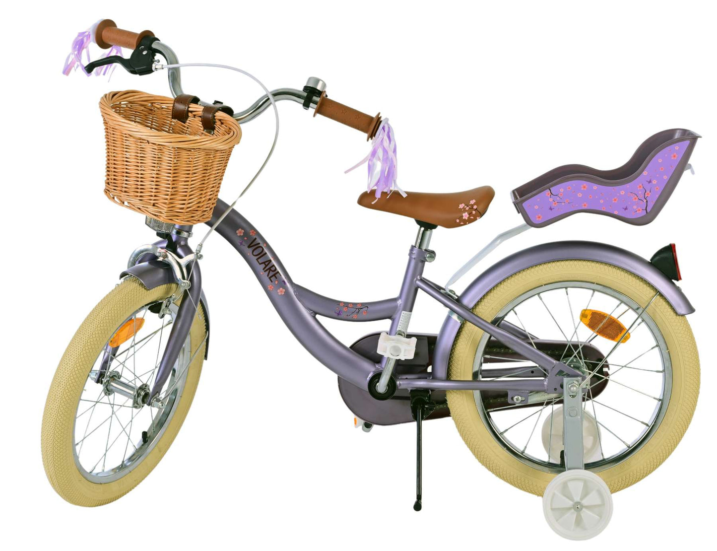 Vlatar Blossom per bambini ragazze in bicicletta da 16 pollici viola