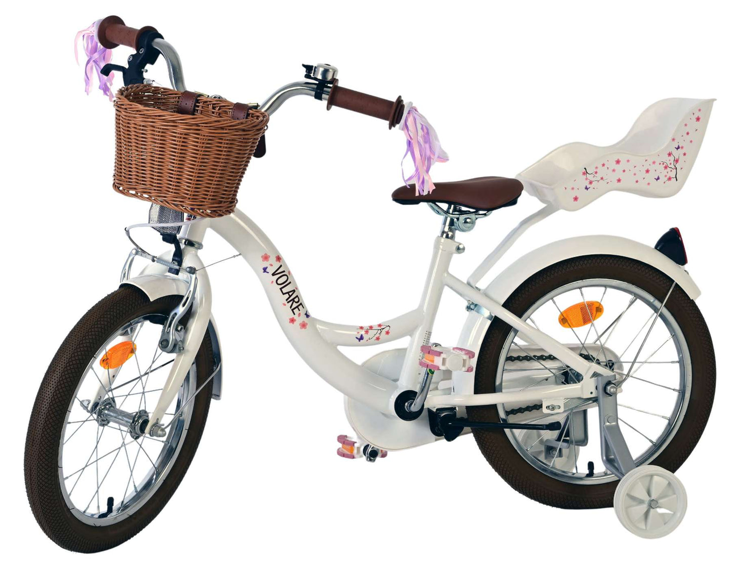 Bicicletta per bambini Volare Blossom - ragazze - 16 pollici - bianca