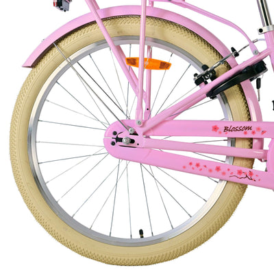 Volare blossom kinderfiets - meisjes - 24 inch - roze - twee handremmen