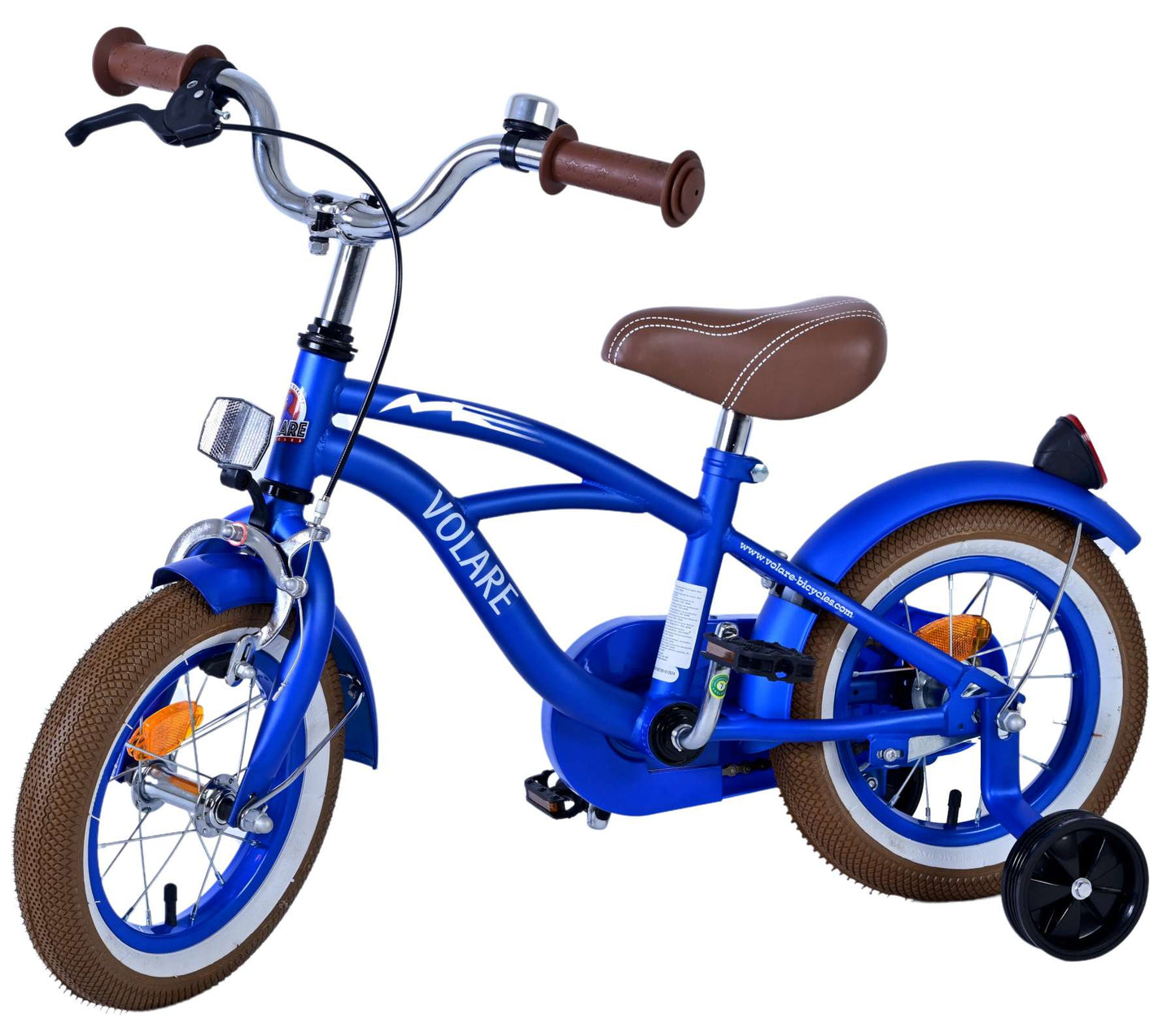 Volare Blue Cruiser Bicycle para niños - Niños - 12 pulgadas - Azul - 95% ensamblado