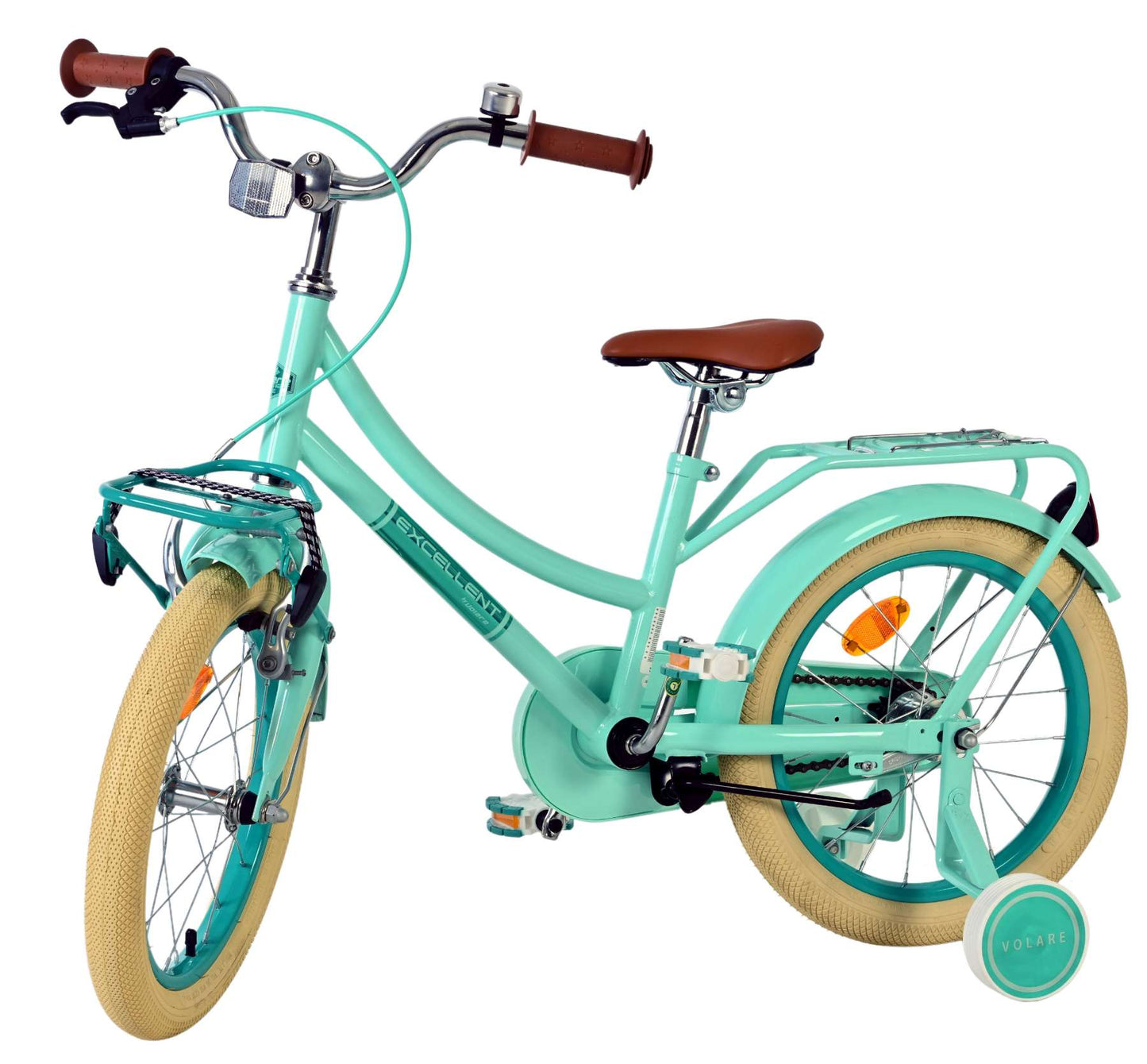 Excelente bicicleta para niños Volare - niñas - 16 pulgadas - verde - 95% ensamblada
