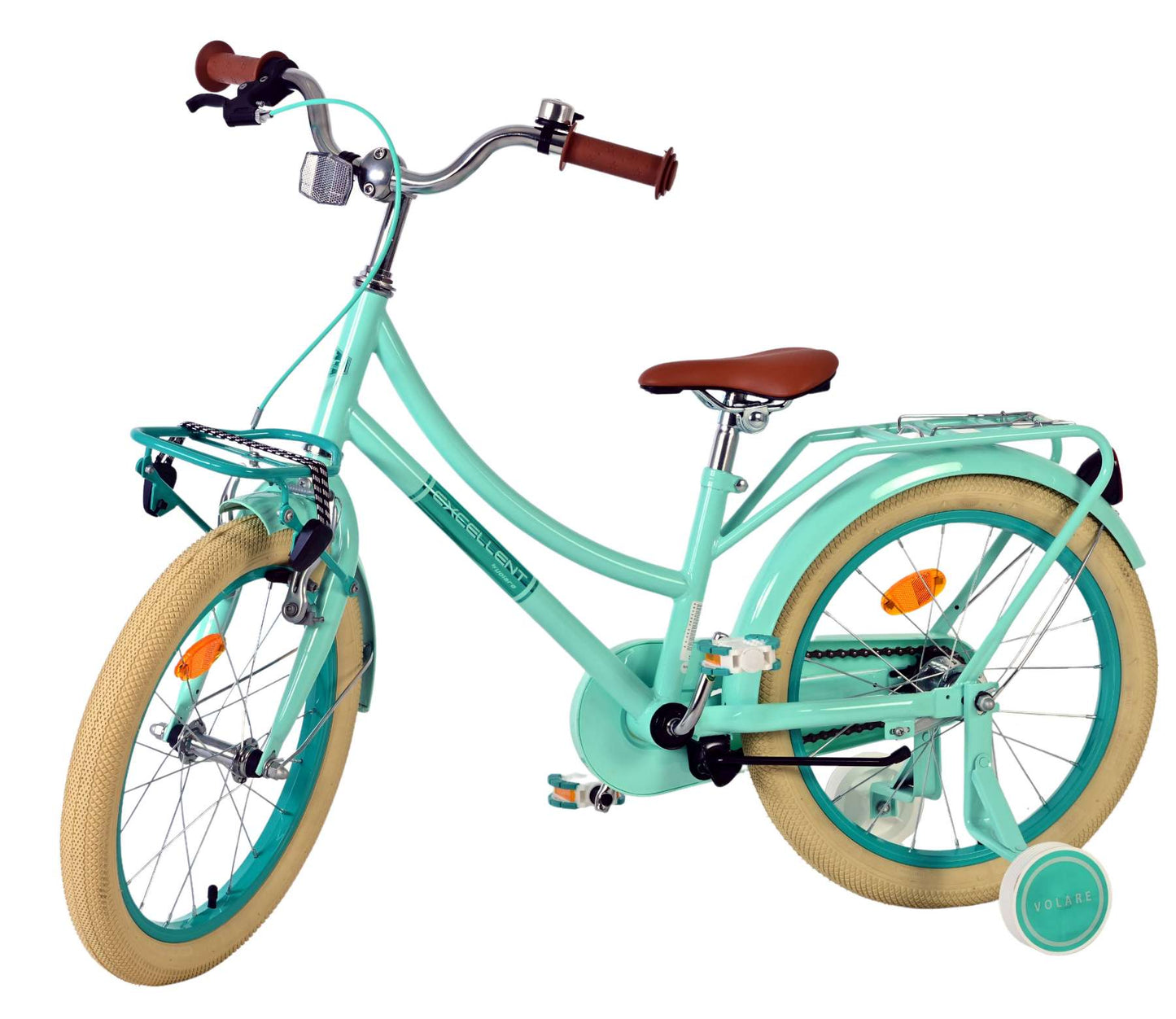 Excelente bicicleta para niños Volare - niñas - 18 pulgadas - verde