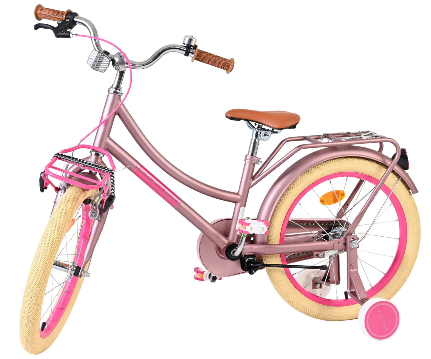 Ottima bicicletta per bambini Volare - ragazze - 18 pollici - rosa opaco