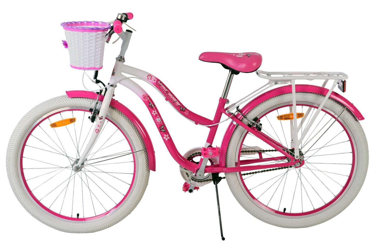 Volare Lovely Children's Bike Girls de 24 pulgadas Rosa dos frenos de mano