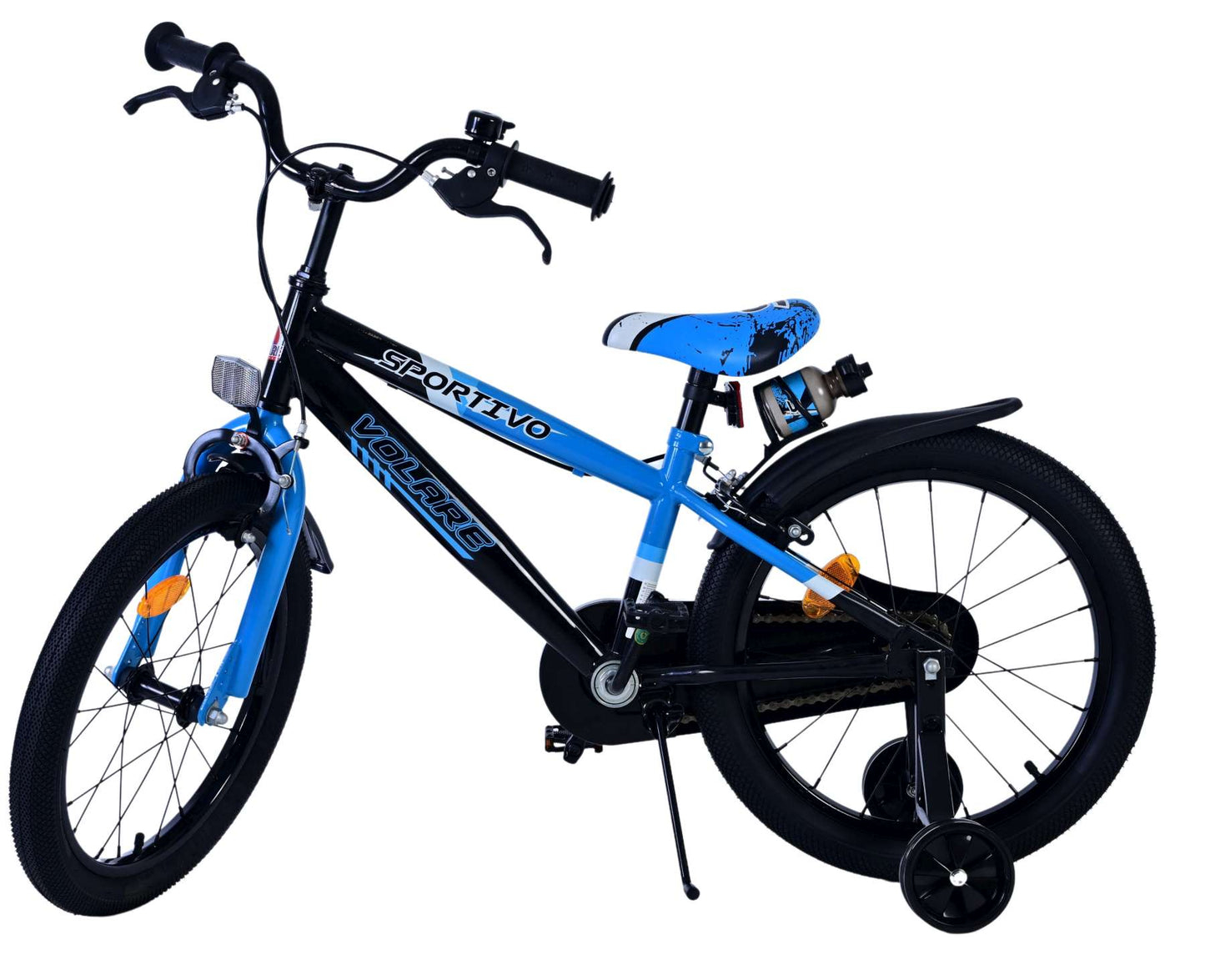 Volare Sportivo Bike para bicicletas para niños de 18 pulgadas Black Black Dos frenos de manos