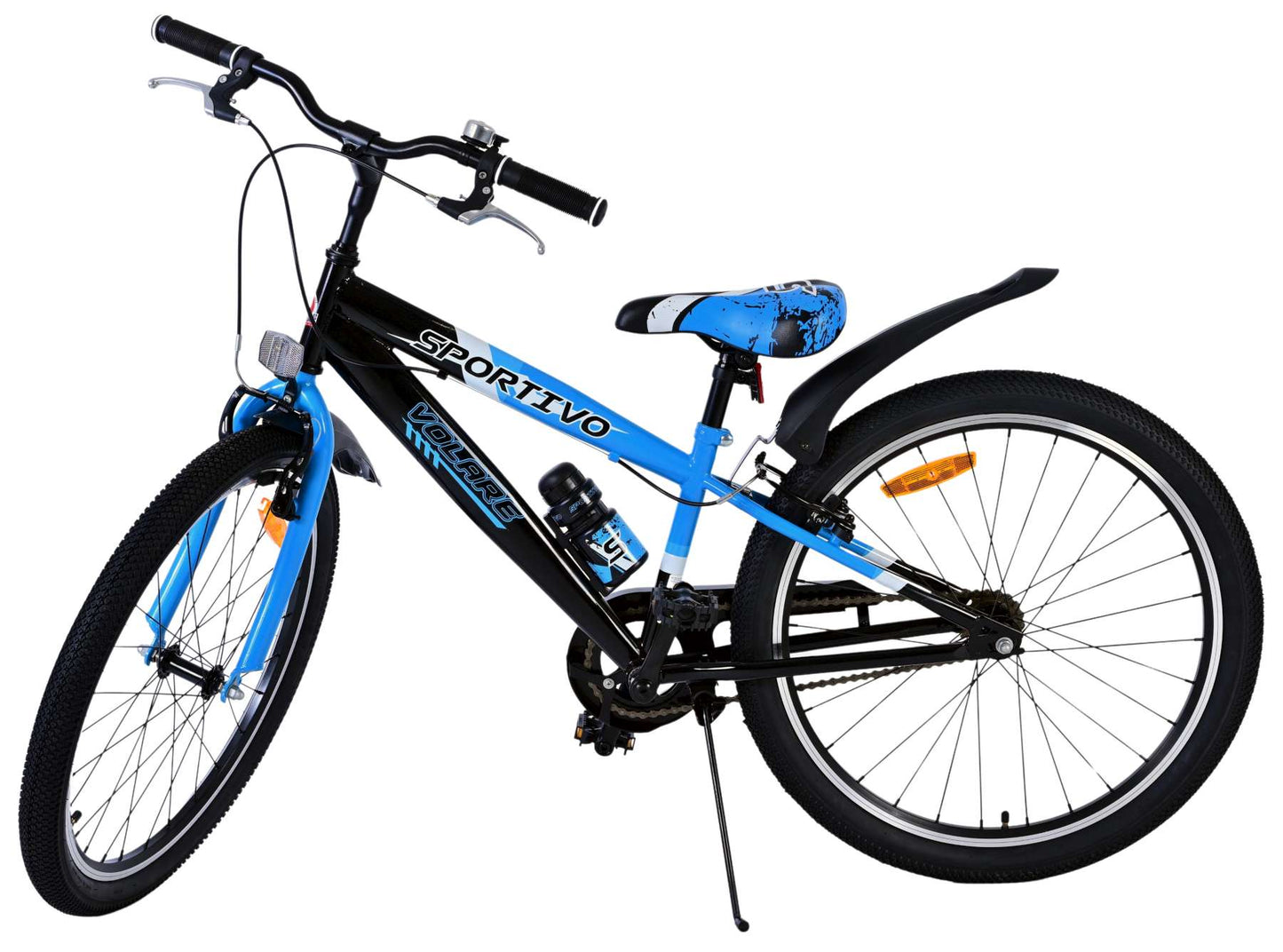 Volare Sportivo Bike para bicicletas para niños de 24 pulgadas azules negros de dos manos frenos