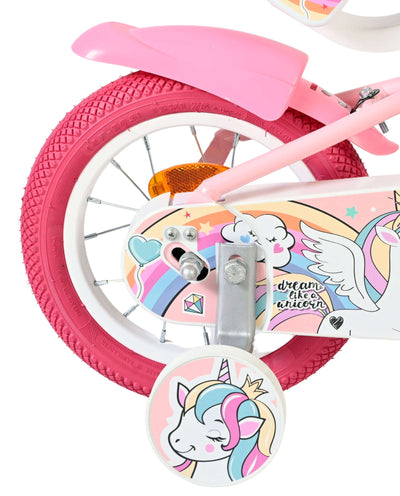 Bicicletta per bambini Volare Unicorn - ragazze - 12 pollici - rosa