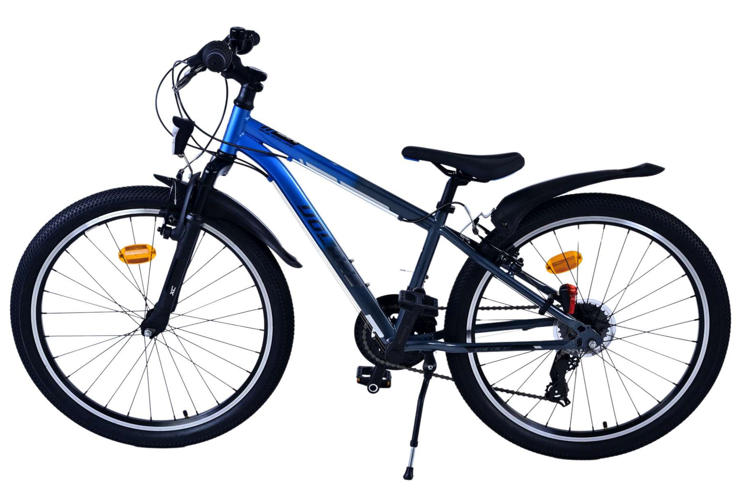 Vlatarare XC Race Children's Bicycle's Bicycle 24 pollici 21 velocità blu grigio