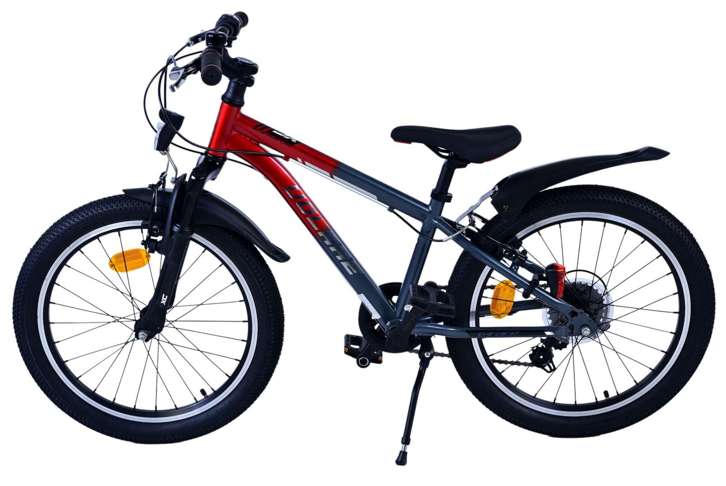 Volare xc race kinderfiets - 20 inch - 7 speed - rood grijs