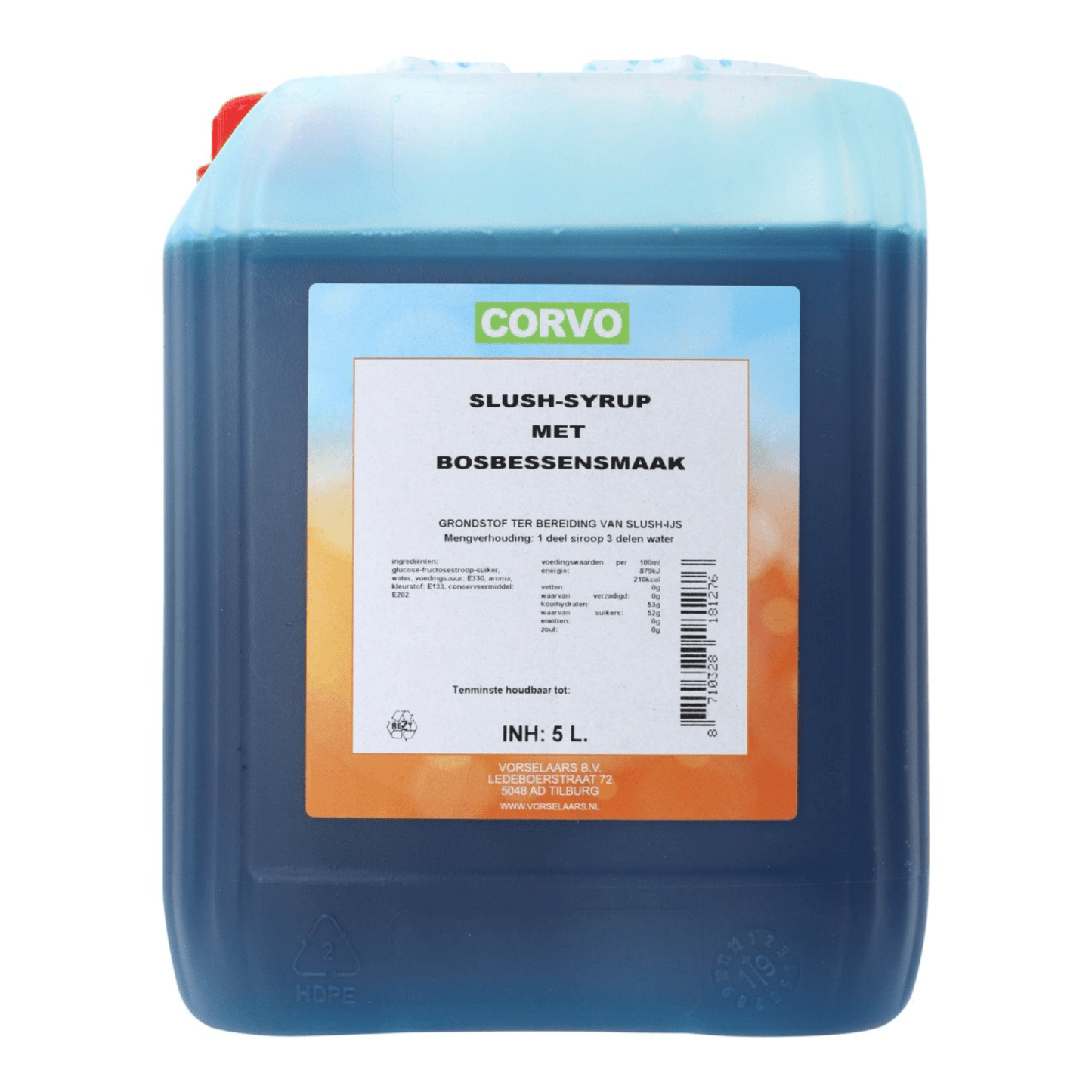 Sciroppo per granita Corvo ai mirtilli (5 litri)