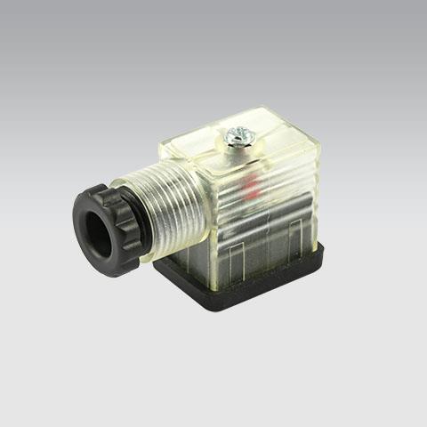 Enchufe de chapa transparente 22mm LED 24v con diodo extintor