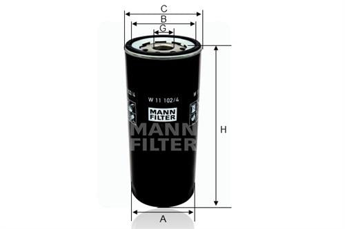 Filtro mann filtro de aceite mann hidráulico (nml)