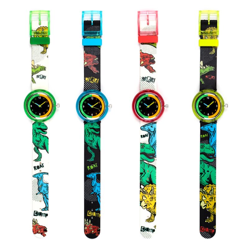 Reloj analógico de Dinosauria