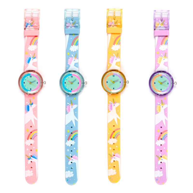 Orologio analogico magico unicorno