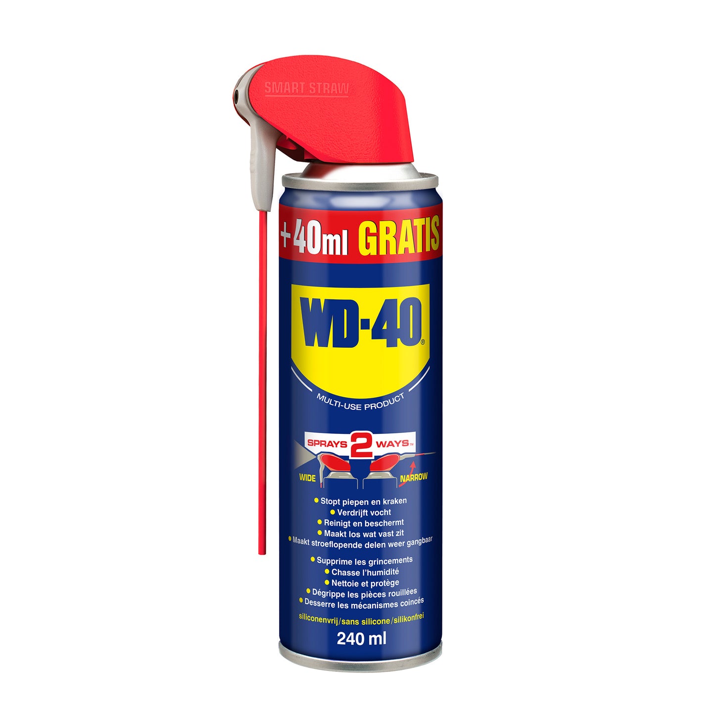 WD40 multipray con pieza de pulverización BR13D 240 ml