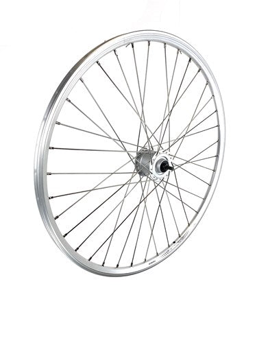 Ruota anteriore 28 pollici 622 Silver Hub -Dynamo Spaak 13