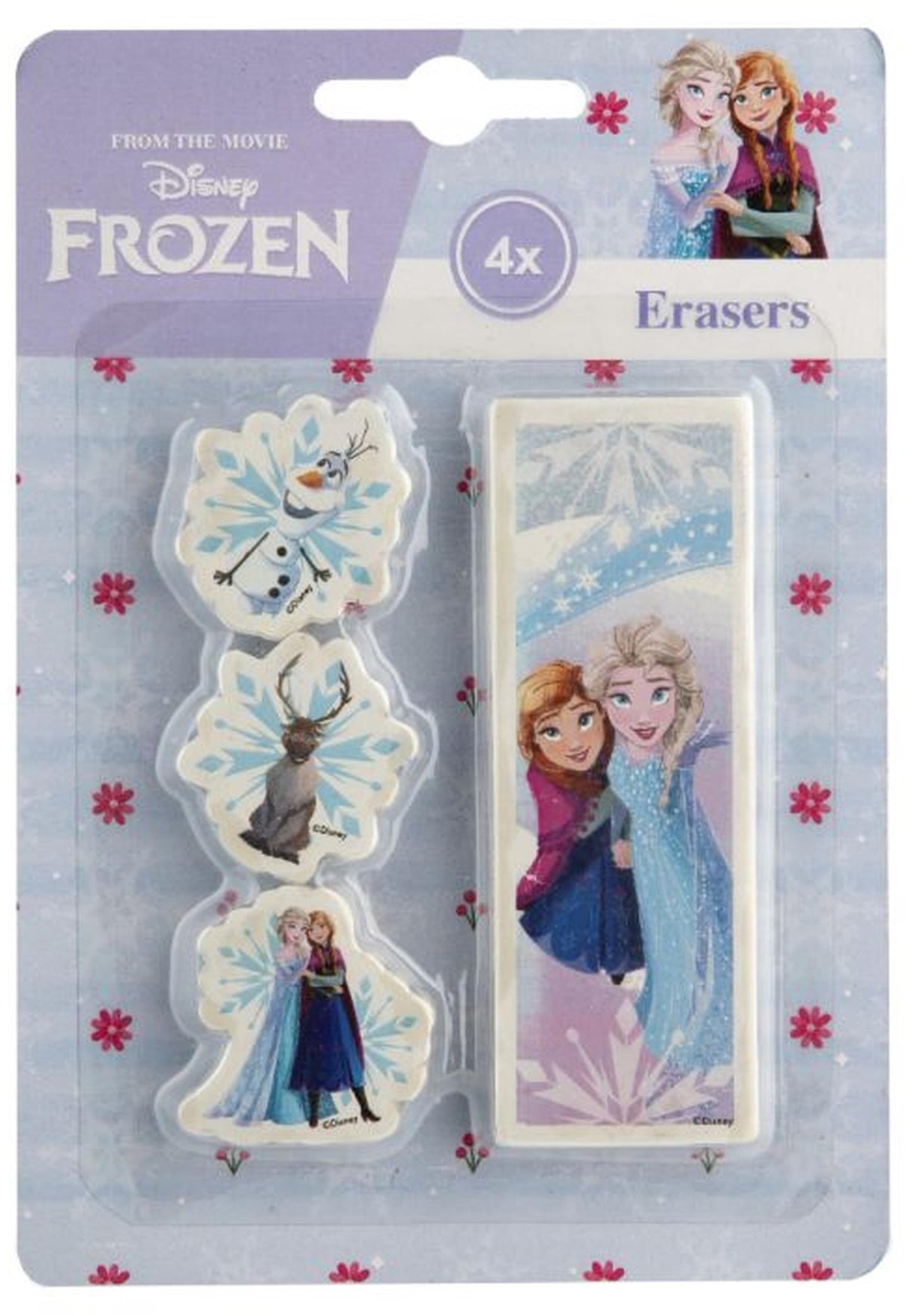 Gomme da cancellare Frozen Stitch Spidey 4 pezzi
