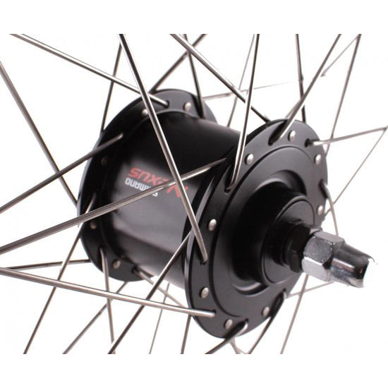 Ruota anteriore Roland 28 x 1 5 8 x 1 3 3 pollici hub dinamo nero