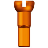 SAPIM SPAAK Nipple 14 Polyax 14mm Arancione Alluminio (100 °)