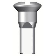 Sapim Spaak Nipple 13G alrededor de 14.5 mm de plata (100)
