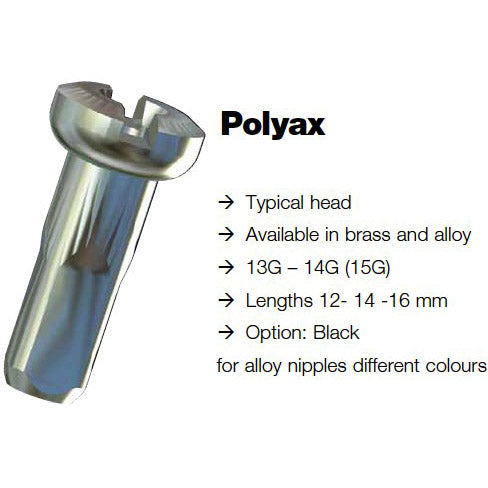 Nipple SAPIM SPAAK POLYAX SPOKE NIPPILE ROSSO 14MM