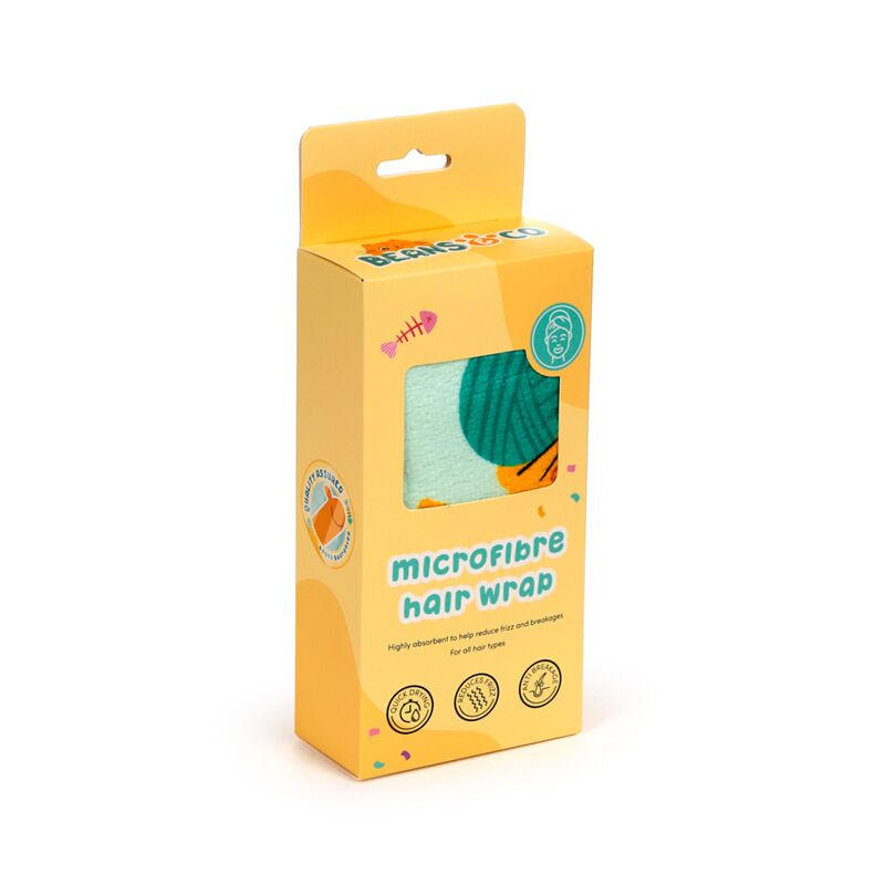 Fagioli co gatti asciugamano involucri per capelli in microfibra