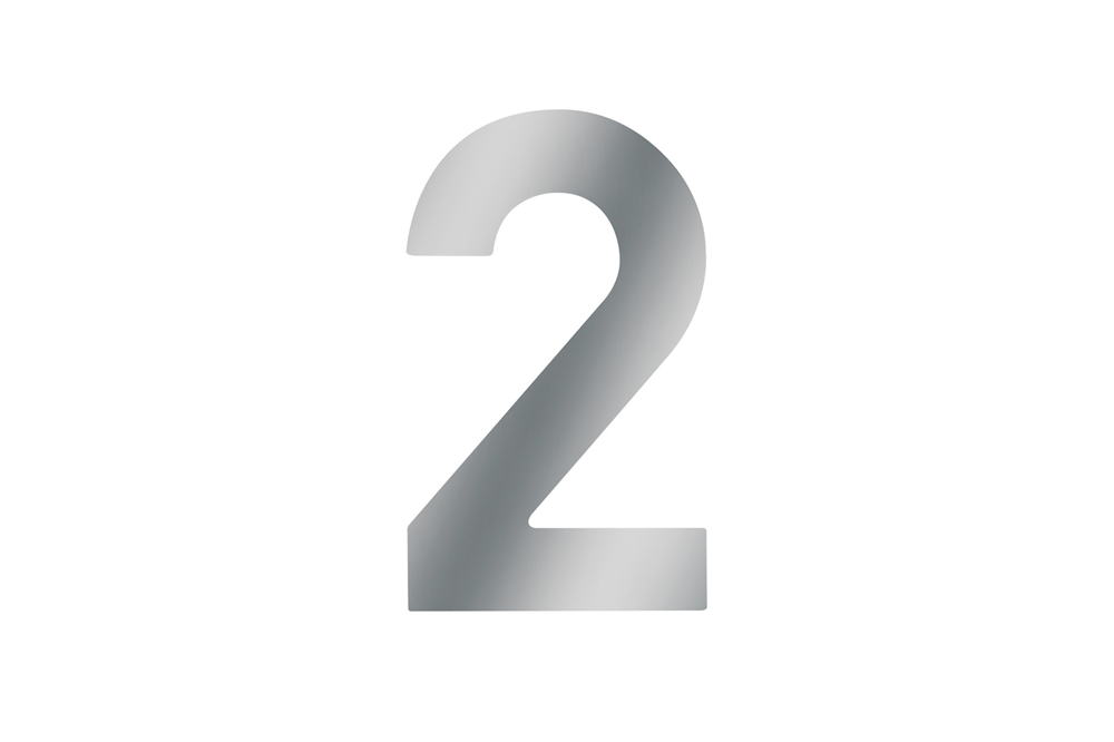 Numero civico Metafranc 2 a2 120mm - wu0424017