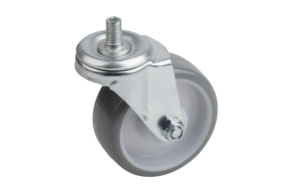 Ruota Metafranc 75mm PU + viti c - wu0802940