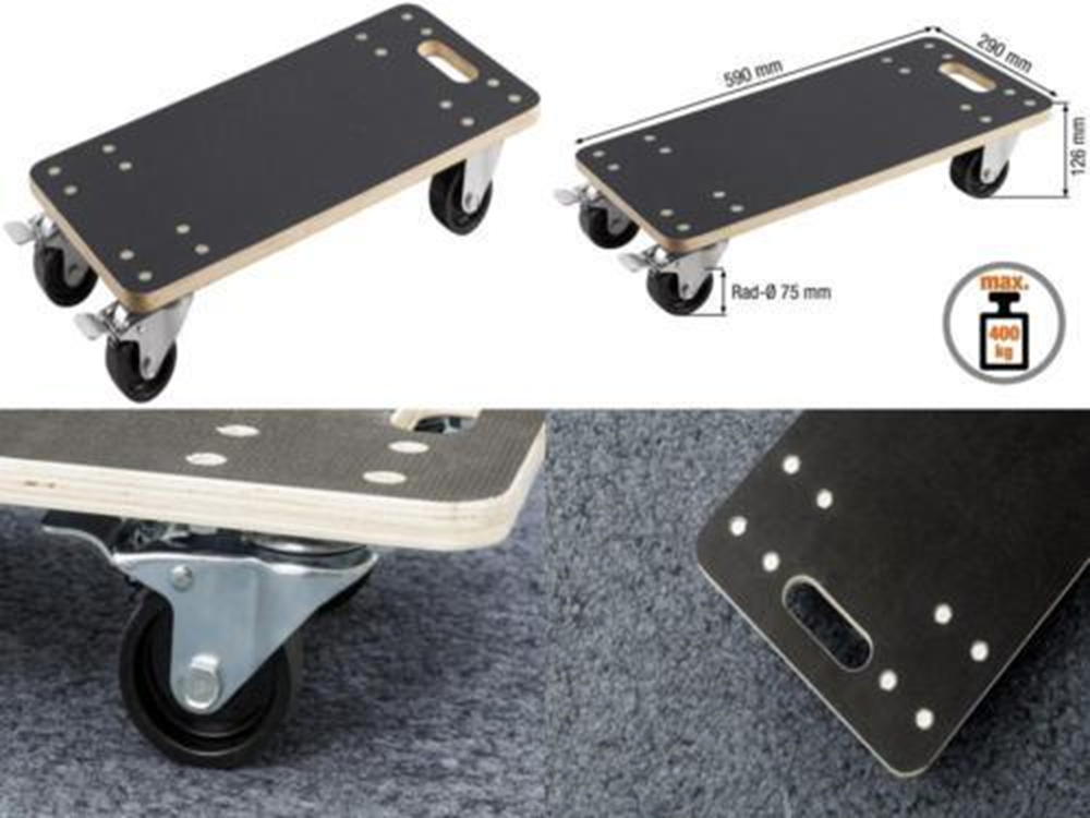 Carrello per mobili Metafranc 590x290 sdp pa 400kg w - wu0822000