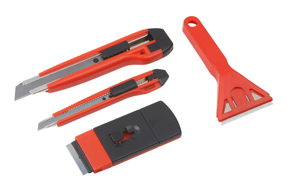 Coltelli Werkzeyt con raschietto per vernice 4 pezzi - wu4250030