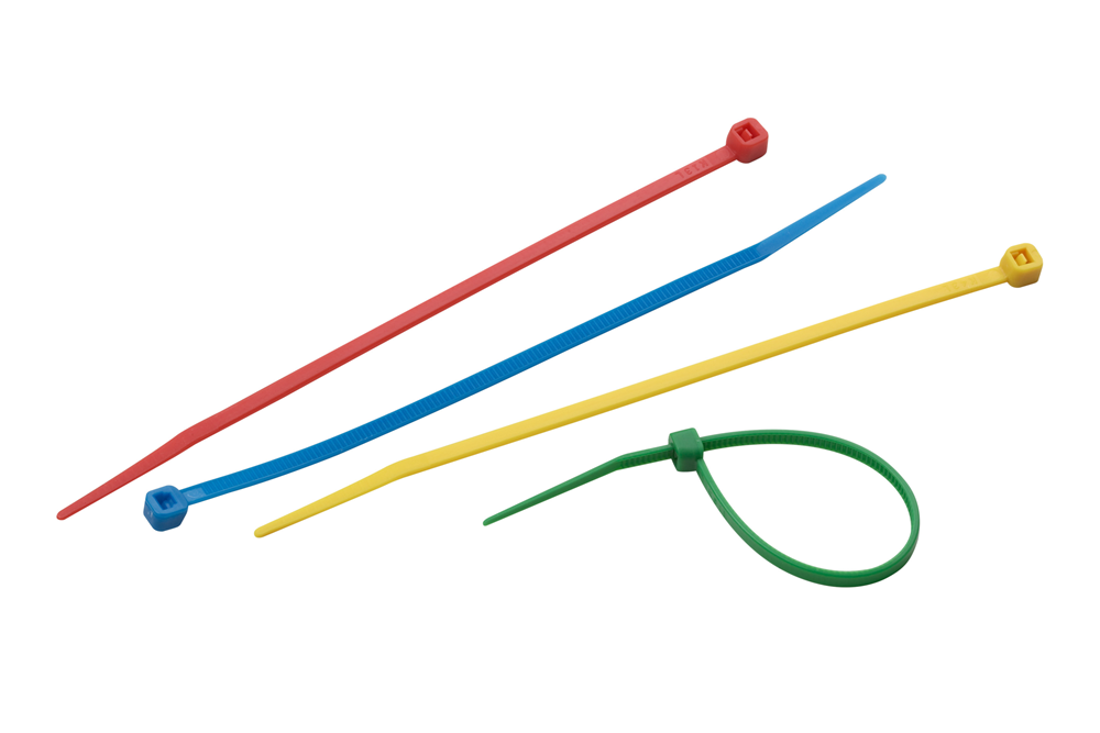 Juego de bridas para cables Meister 150x3,6 mm multicolor 50 piezas - wu7452140