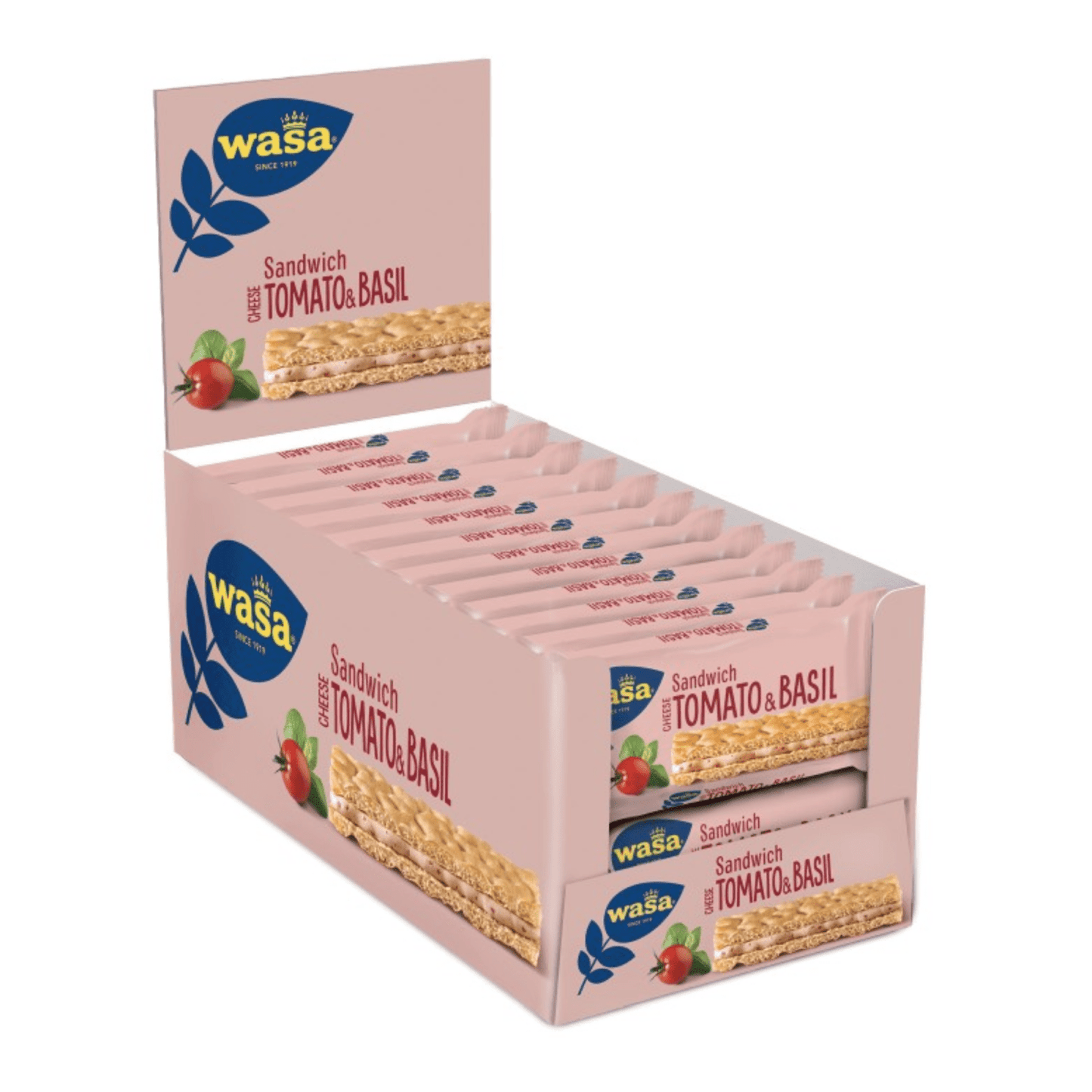 Sándwich Wasa tomate albahaca (24x 40gr)