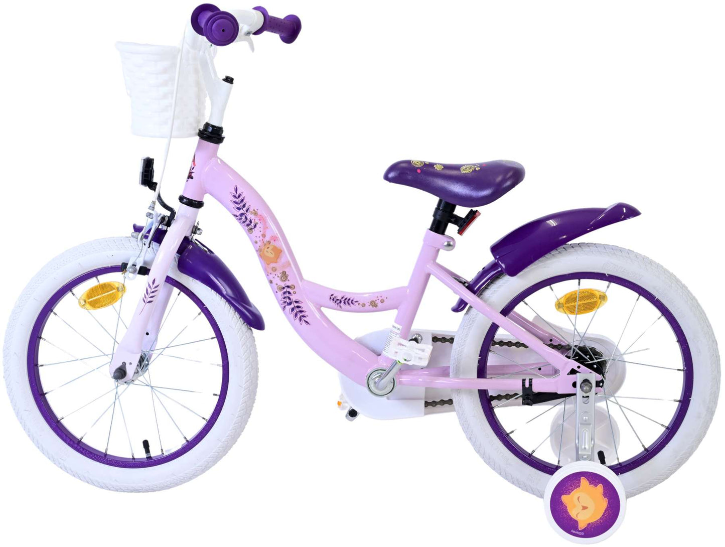 Wish disney kinderfiets - meisjes - 14 inch - paars