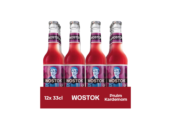 Wostok ciruela cardamomo botella ecológica (12x 33cl)