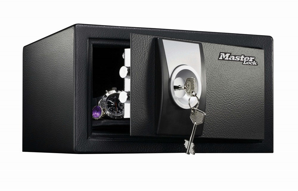 Caja fuerte Masterlock con llave - tamaño s - construcción de acero - x031ml