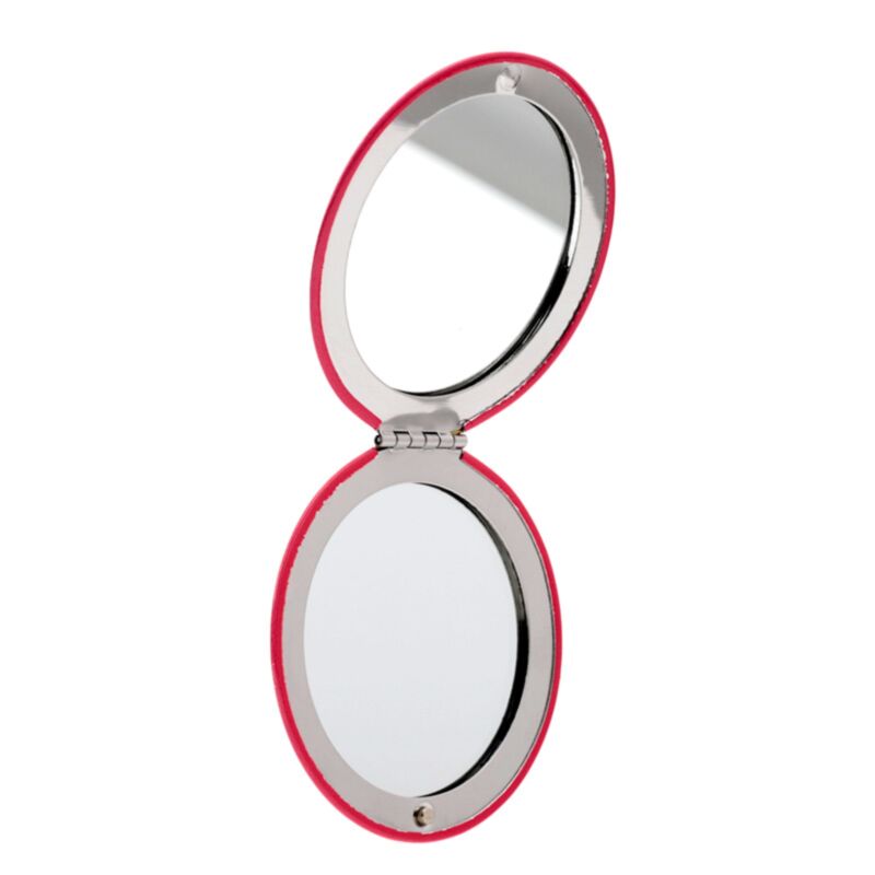 Navidad empuje el gato compacto espejo de maquillaje