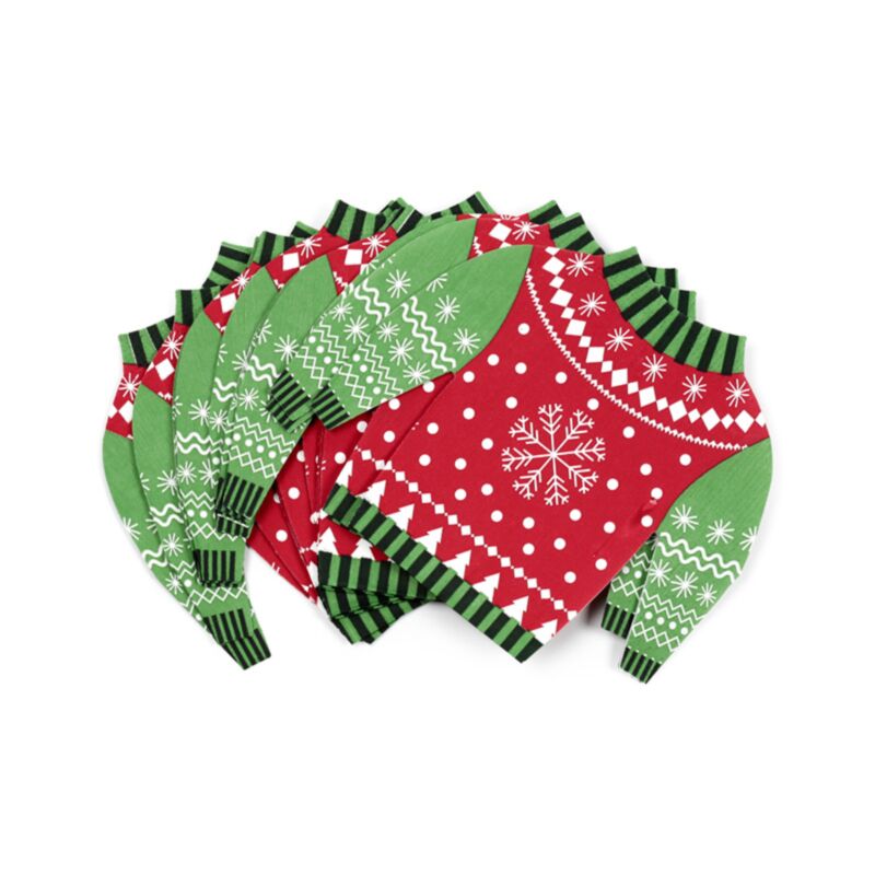 Traje de suéter de Navidad de 12 siestas de fiesta de 3 capas