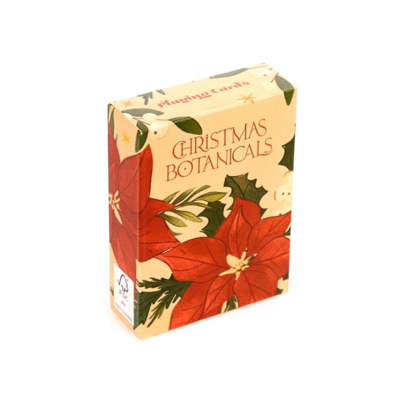Gioco botanico di carte da gioco di Natale