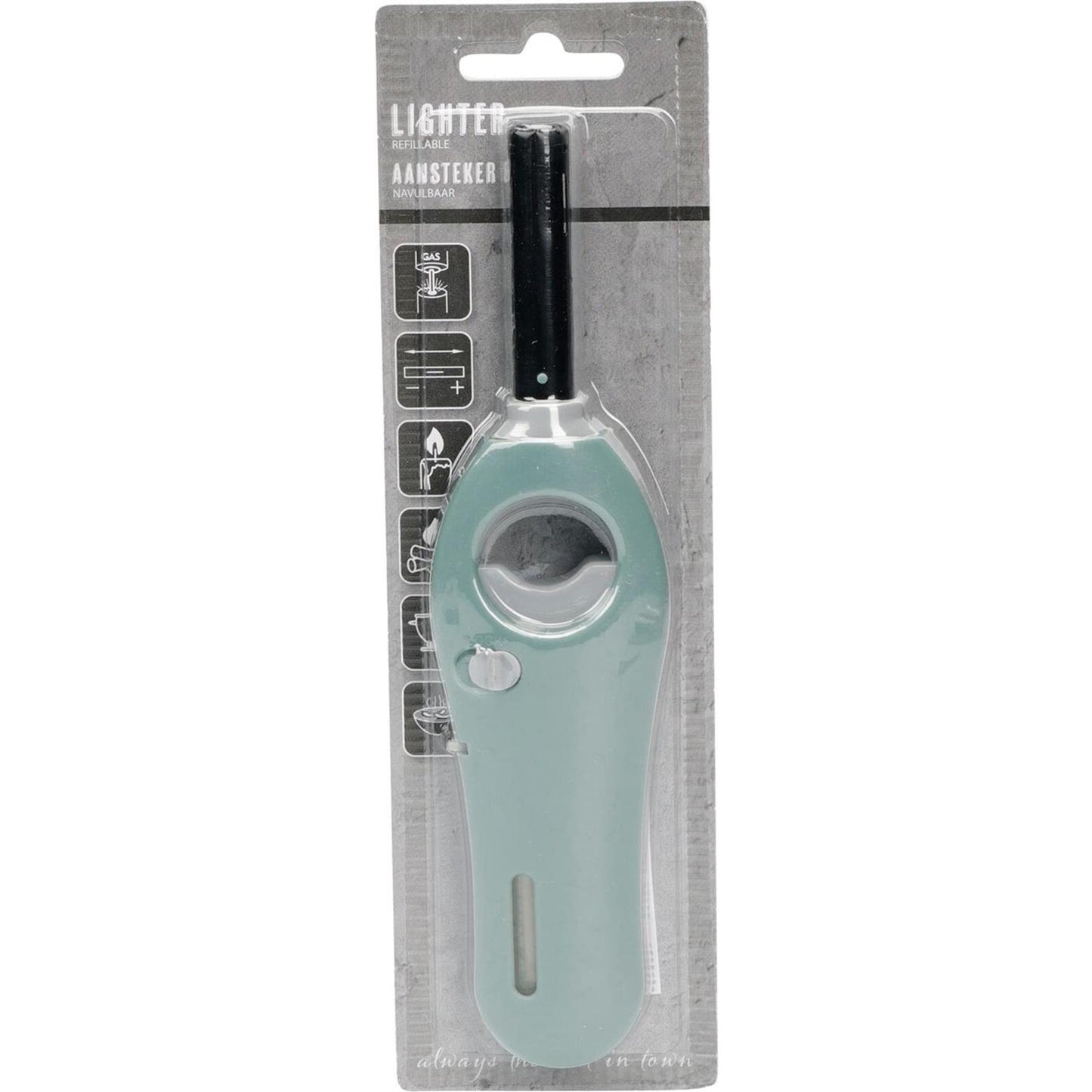 Encendedor de gas 18,5cm recargable