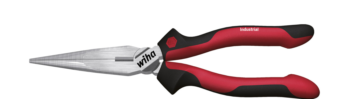 Wiha z05016002 pinza industriale a becchi mezzotondi con tagliente dritto 160 mm, 6 1 2 - 32322