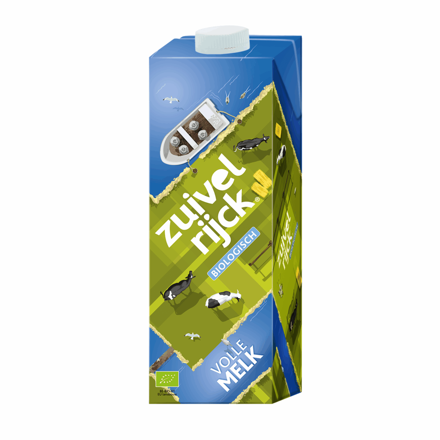Cartone di latte intero biologico Zuivelrijck (12x 1 litro)