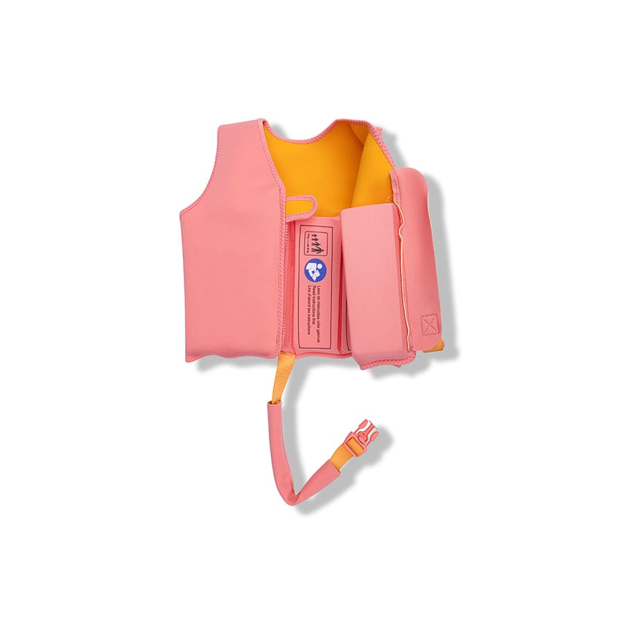 Vivid Clash | Oranje Pink Swimming gilet di 3-6 anni