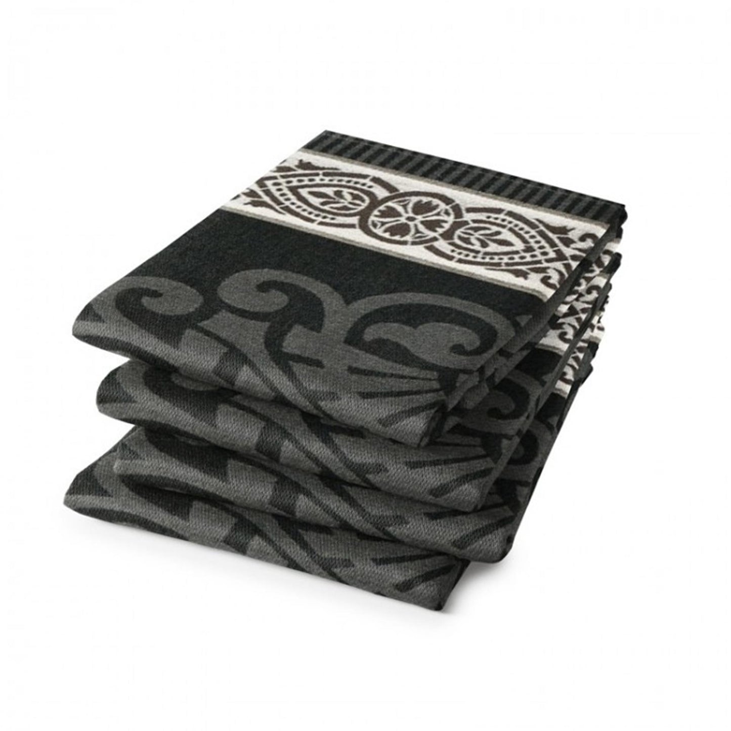 Ddddd paño de cocina rosetón gris 6 piezas