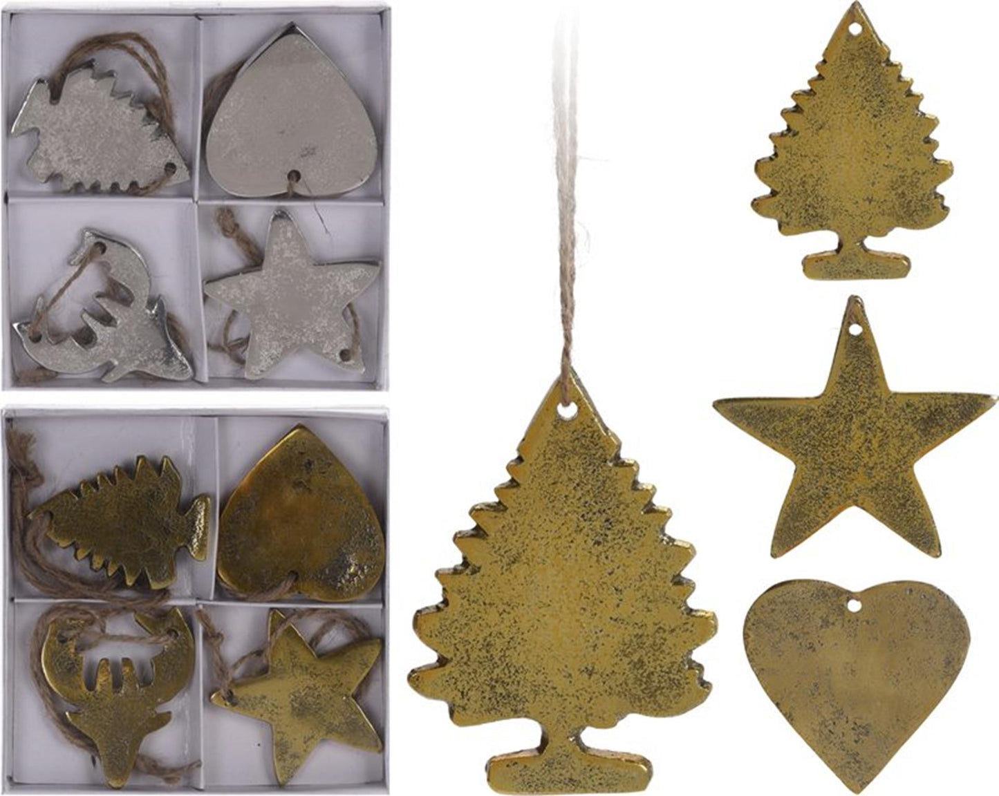 Set da appendere decorativo in alluminio per la casa, 4 pezzi