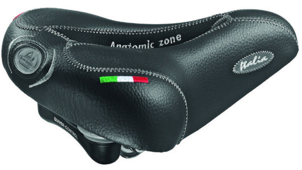 Selle montegrappa sella venere elastomero molla nera su mappa