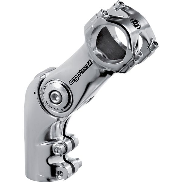 Ergotec Stem Octopus in vantaggio 50 regolabile Ø28,6 90 31,8 mm argento